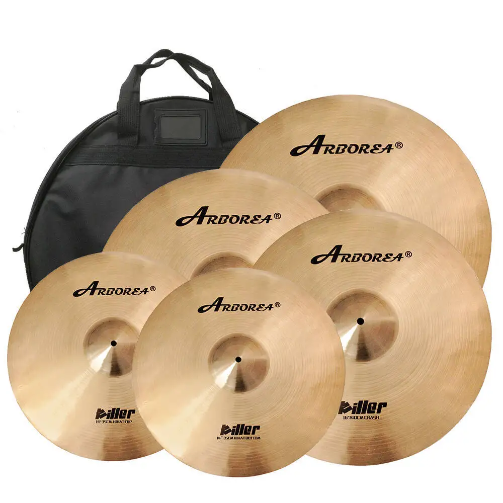 

Arborea Cymbal, Killer Series, 14/16/18/20 inch with Free Bag, Cymbal Pack for Drummers