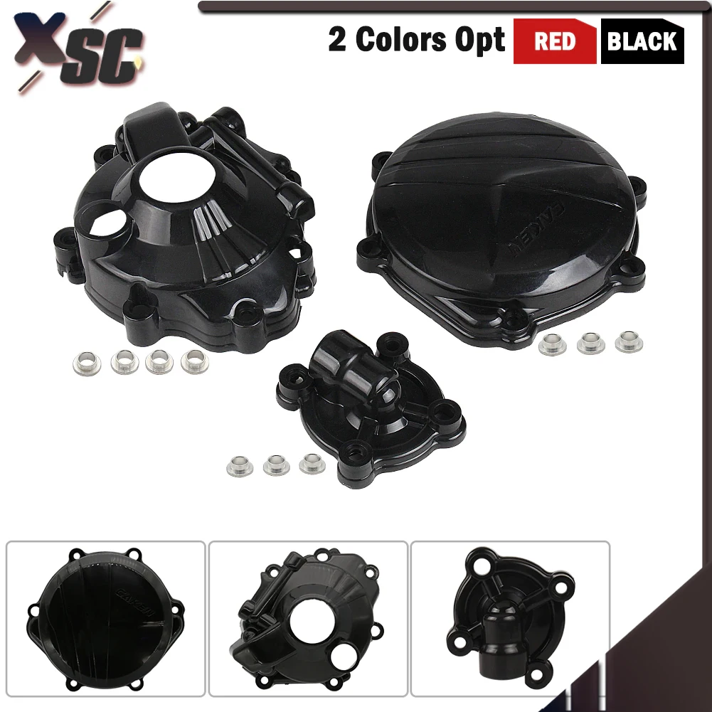 

Motocycle Clutch Cover Water Pump Guard Lgnition Engine Protector FOR Honda CRF250R 250RX 2018-2021 Motocross Dirt Pit Bike