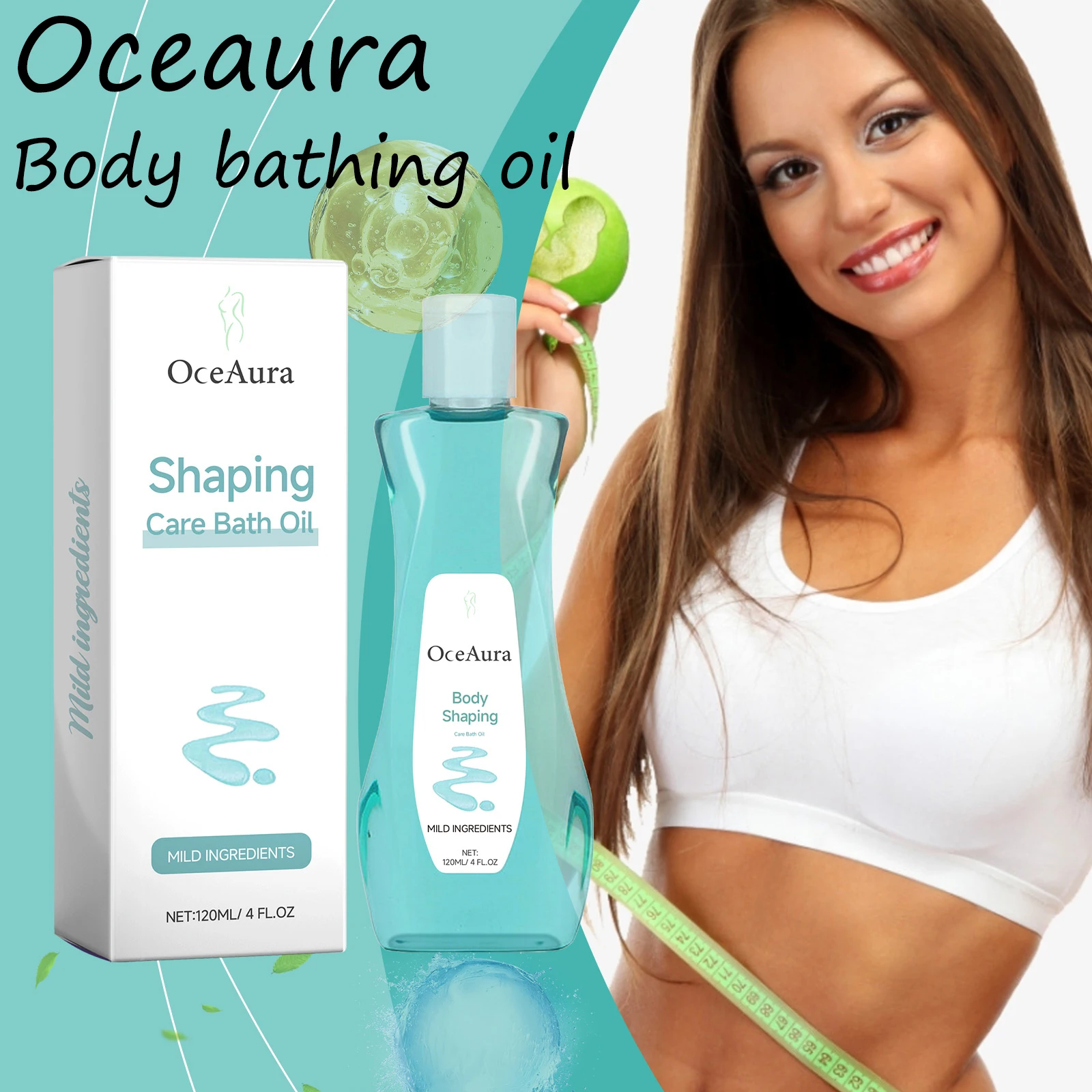 

Масло для купания тела Oceaura, ежедневное нежное очищение пор, грязи, увлажнение, способствующее кровообращение, облегчение усталости, масло для душа для тела