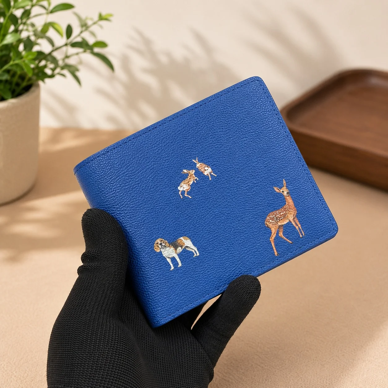 

2026 New Classic Animal Graffiti Pattern Luxury Wallet/Coin Clip 12*9 cm