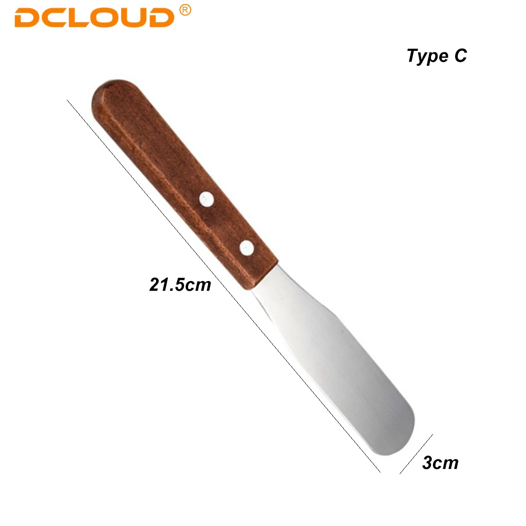 1Pc Dental Alginate Mixing Plaster Spatula Knife Wooden Handle Spatula Cement Powder Mold Impression Material Dentist Lab Tools