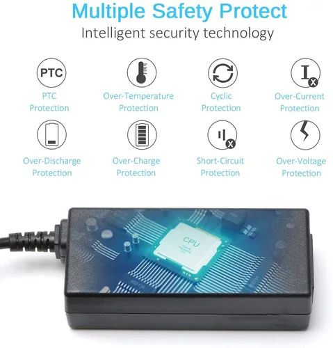 Imagen 2 del producto Cargador de 65W 45W para portátil Dell Inspiron 11/13/14/15/17 3000 5000 7000 Serie (3583 3593 5570) Latitude E5450 XPS 13 adaptador Powe