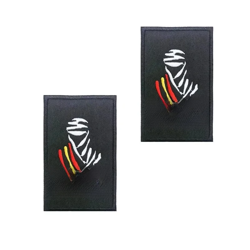 AliExpress NONE 5cm X 8cm Classic Dakar Spain Patch Logo Badge Car Sticker Decal Decor Vinyl Helmet Car Motorbike Bike Skate Board