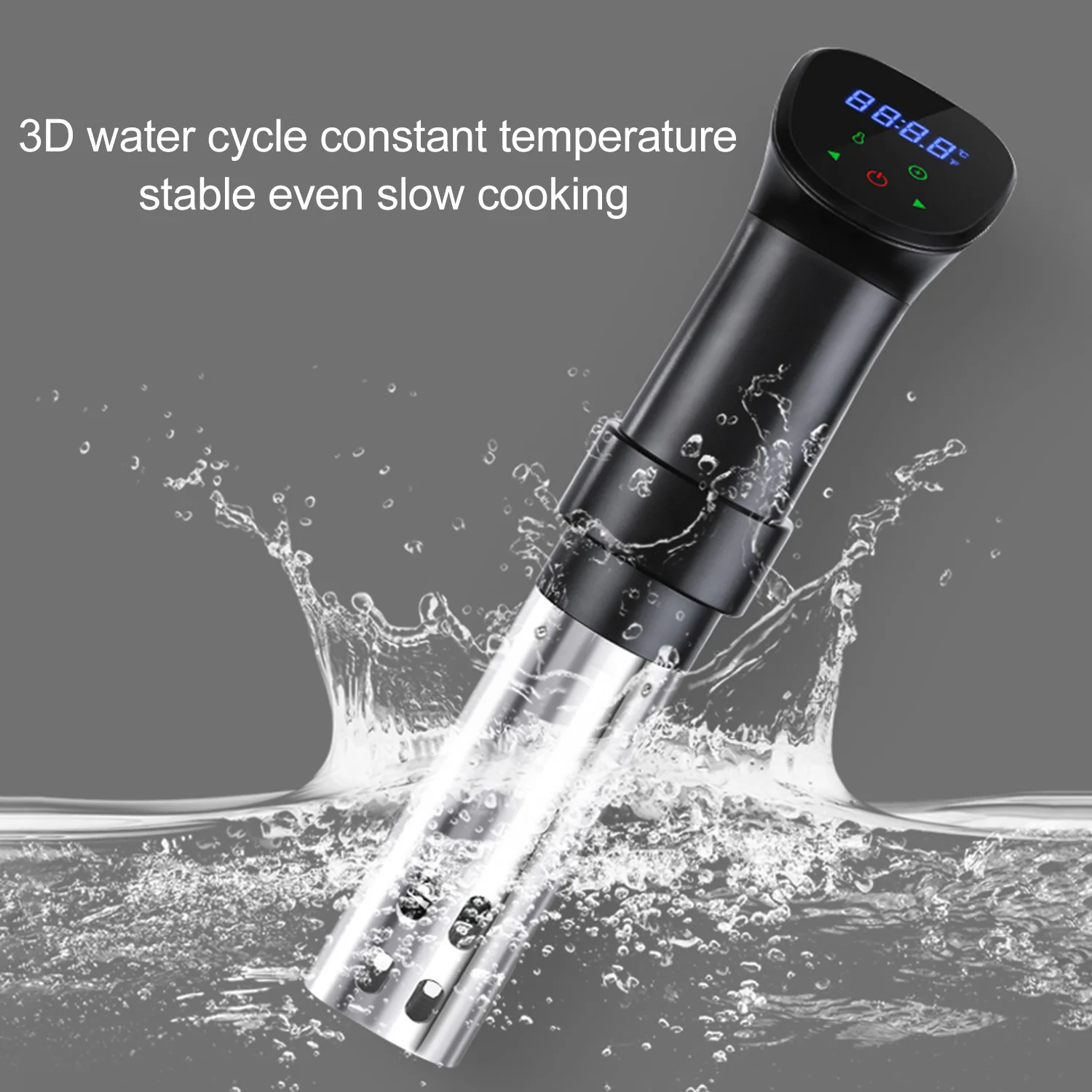 ماكينة طهي ذكية بدقة عالية لدرجات الحرارة ، جهاز دوران غمر ، جهاز طباخ Sous Vide ، شاشة رقمية تعمل باللمس بشاشة LCD ،