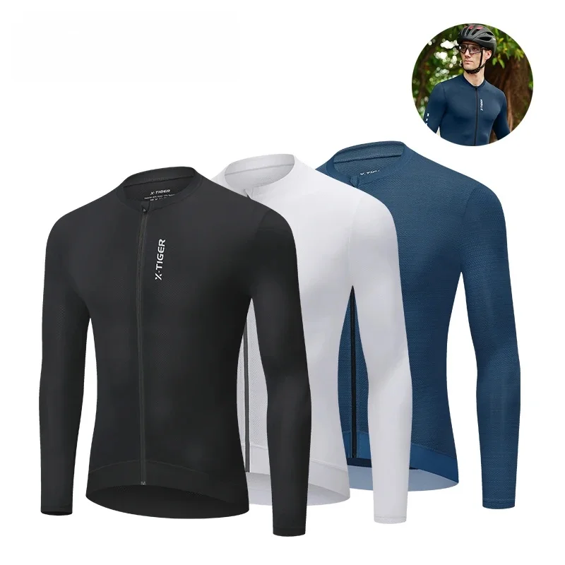 AliExpress X-TIGER Men's Cycling Jacket Autumn Three-pocket Reflective Cycling Jersey Sports Mountain Bike Shirt Ciclismo Long Sleeve
