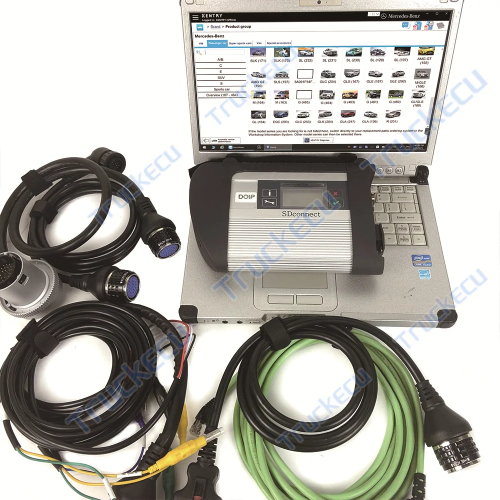

MB STAR C4 Multiplexer for Benz mb SD Connect COMPACT C4 xentry das wis epc For Benz truck car diagnostic tool+CF C2 Laptop