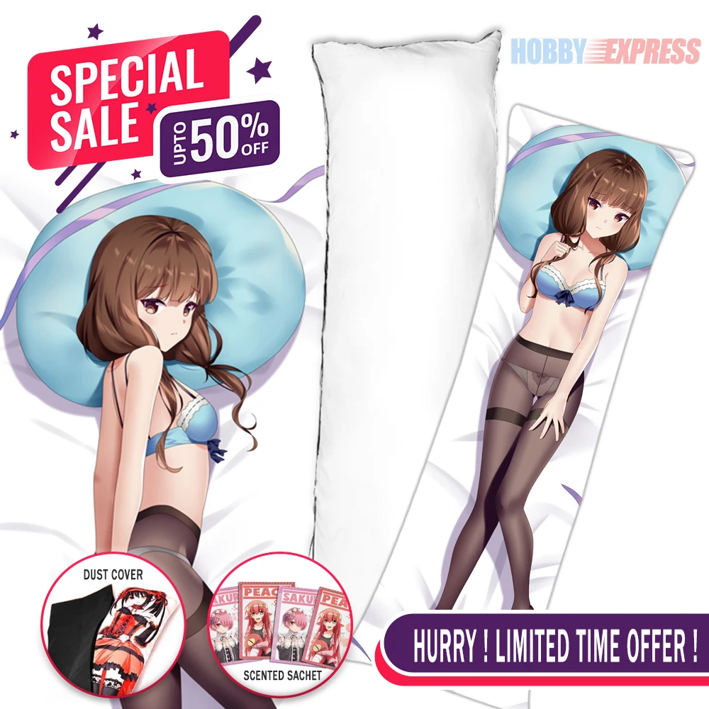 Hobby Express Anime Dakimakura Japanese Otaku Waifu Life Size Doublesided Hugging Body Pillow Cover Miko Iino 22623