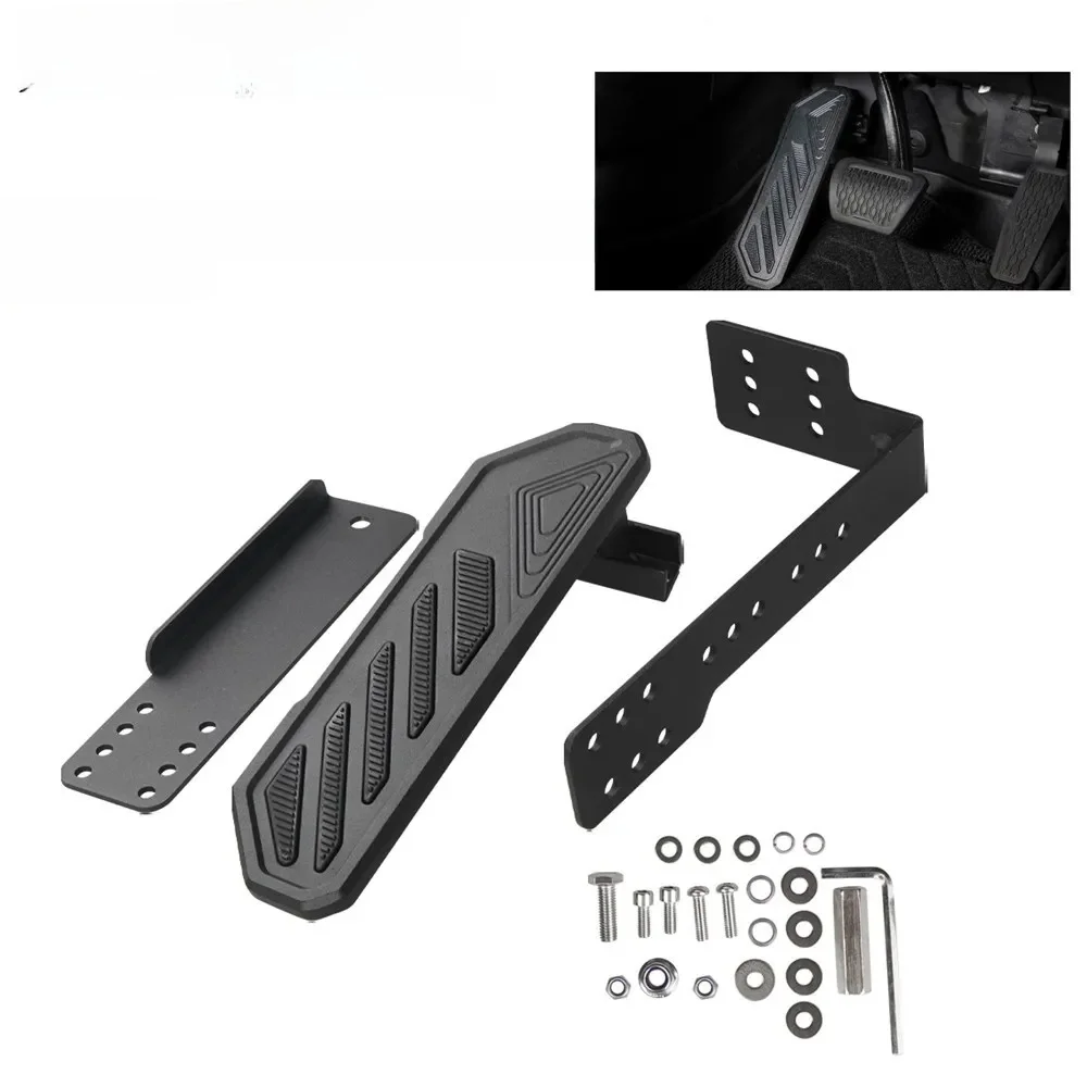 Regulowany lewy Panel podnóżek na pedały dla 2007-2023 Jeep Wrangler JL JK JLU 4XE dla gladiatora JT antypoślizgowe Gladiator JT — 2
