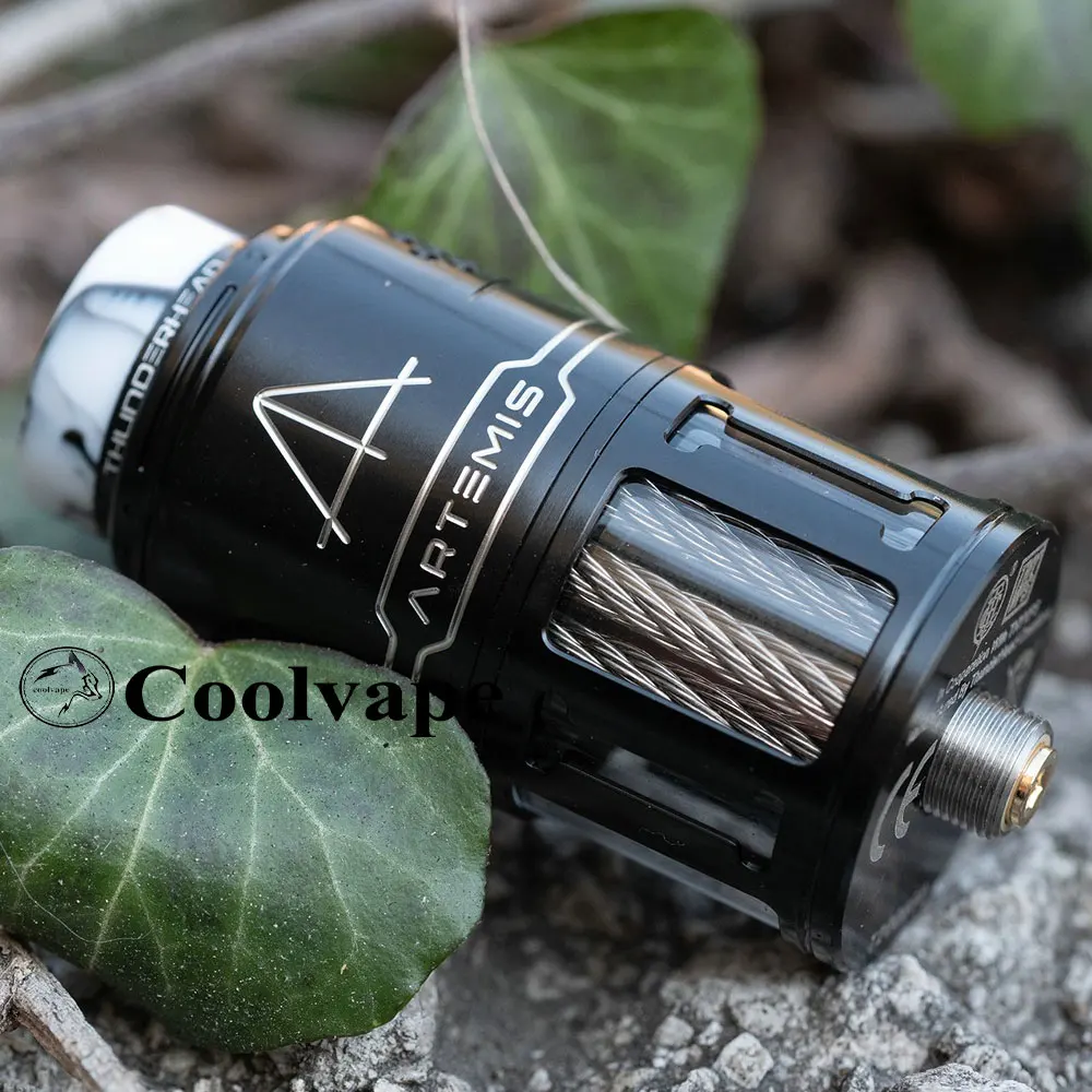 

Artemis II TC RDTA Authentic ThunderHead Creations Rebuildable Dripping Dual Coil rdta 5.5ml 25mm Tank Vape Atomizer