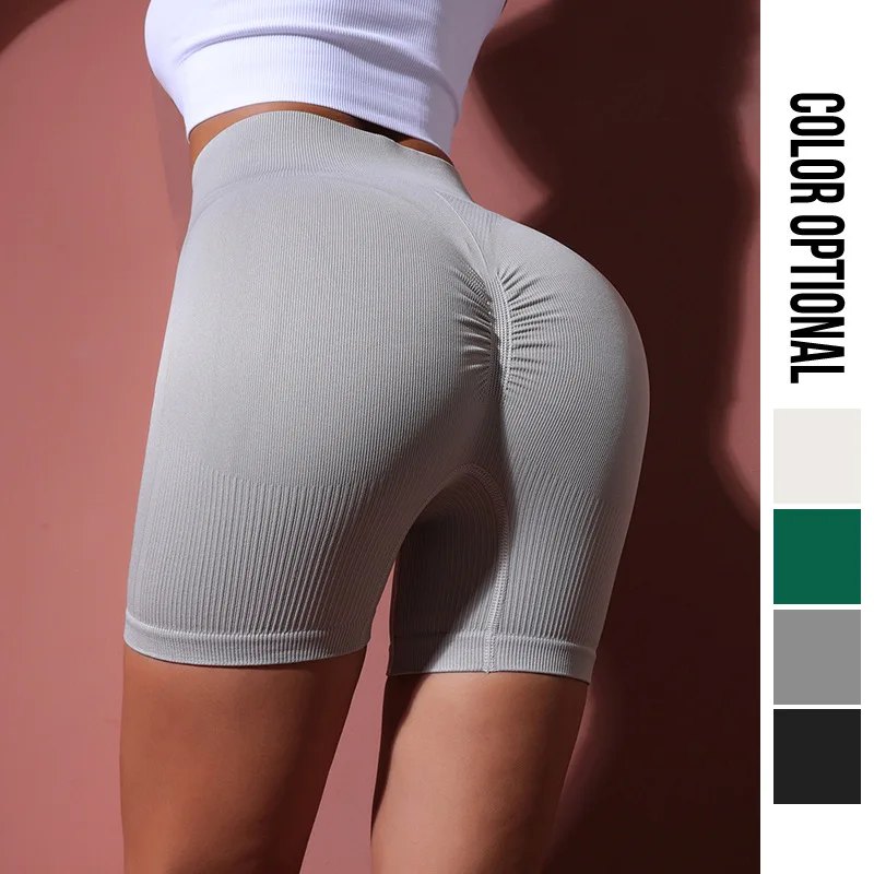 PINGNIAO-Pantalon de yoga moulant à séchage rapide pour femme, short de sport taille ultra haute, resserrement du ventre, levage des hanches