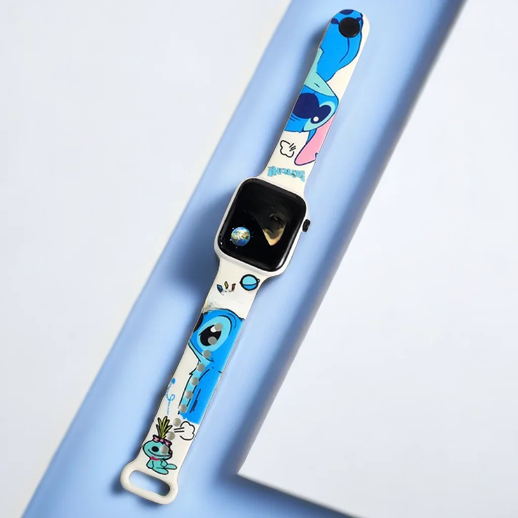Stitch Disney Children Watches Girls Reloj Inteligente Para Niños Niña Reloj Digital Watch Women Relógio Infantil Children Clock — zdjęcie 2