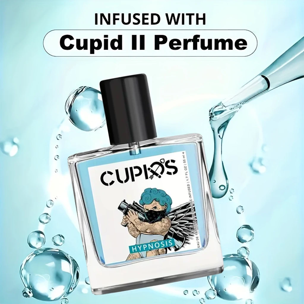 Perfume Hipnótico Masculino Cupido, de Longa Duração, Charme Romântico, Novo, 50ml, 2022