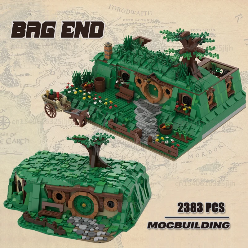 

Movie Ideas Bag End MOC Building Blocks House UCS Technology Bricks An Unexpected Gathering City Model Kid Toys Gifts