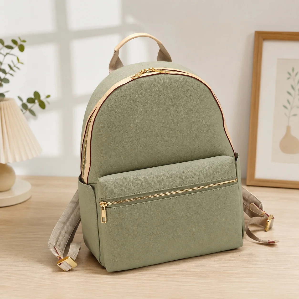 

2026 New Unisex Green Backpack/Laptop Bag, Large Capacity, 29 x 38 x 20 cm