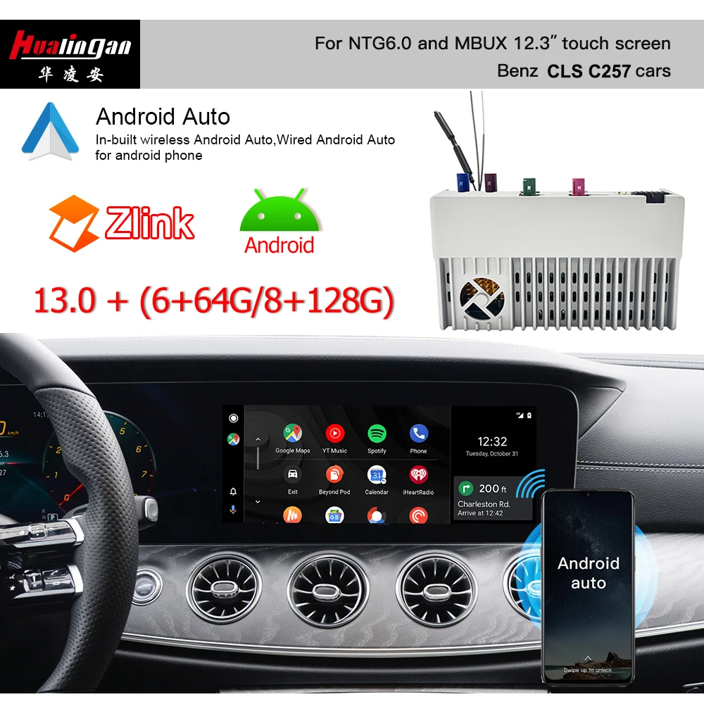 Hualingan Wireless CarPlay adapter for Mercedes 10.25 