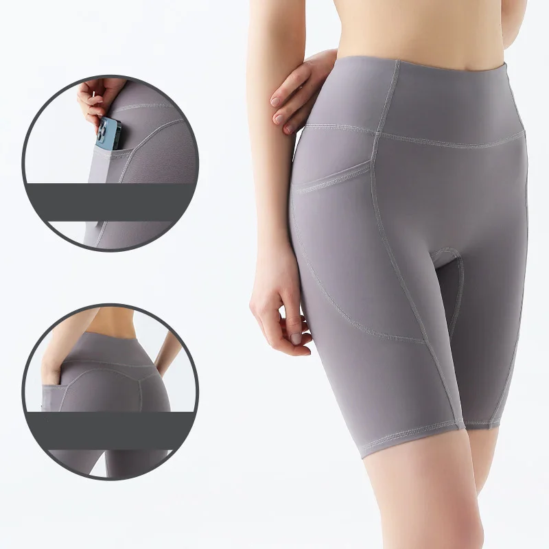 Solid Color Yoga Sport Leggings Shorts For Women 2023 Summer Women\'s Gym Fitness Cycling Shorts Workout Sportswear Clothes