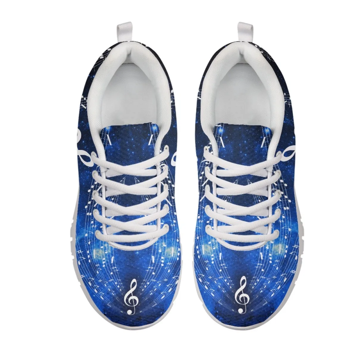 INSTANTARTS Musical Note Galaxy Design Flat Shoes for Women Comfort Vulcanize Shoes Spring Autumn Ladies Non-Slip Sneakers 2023