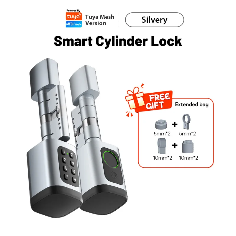 Euro TTLock APP Vingerafdruk of code Wachtwoord Digitale RFID-kaartcilinder Slim deurslot Elektronisch met Alexa Google Home