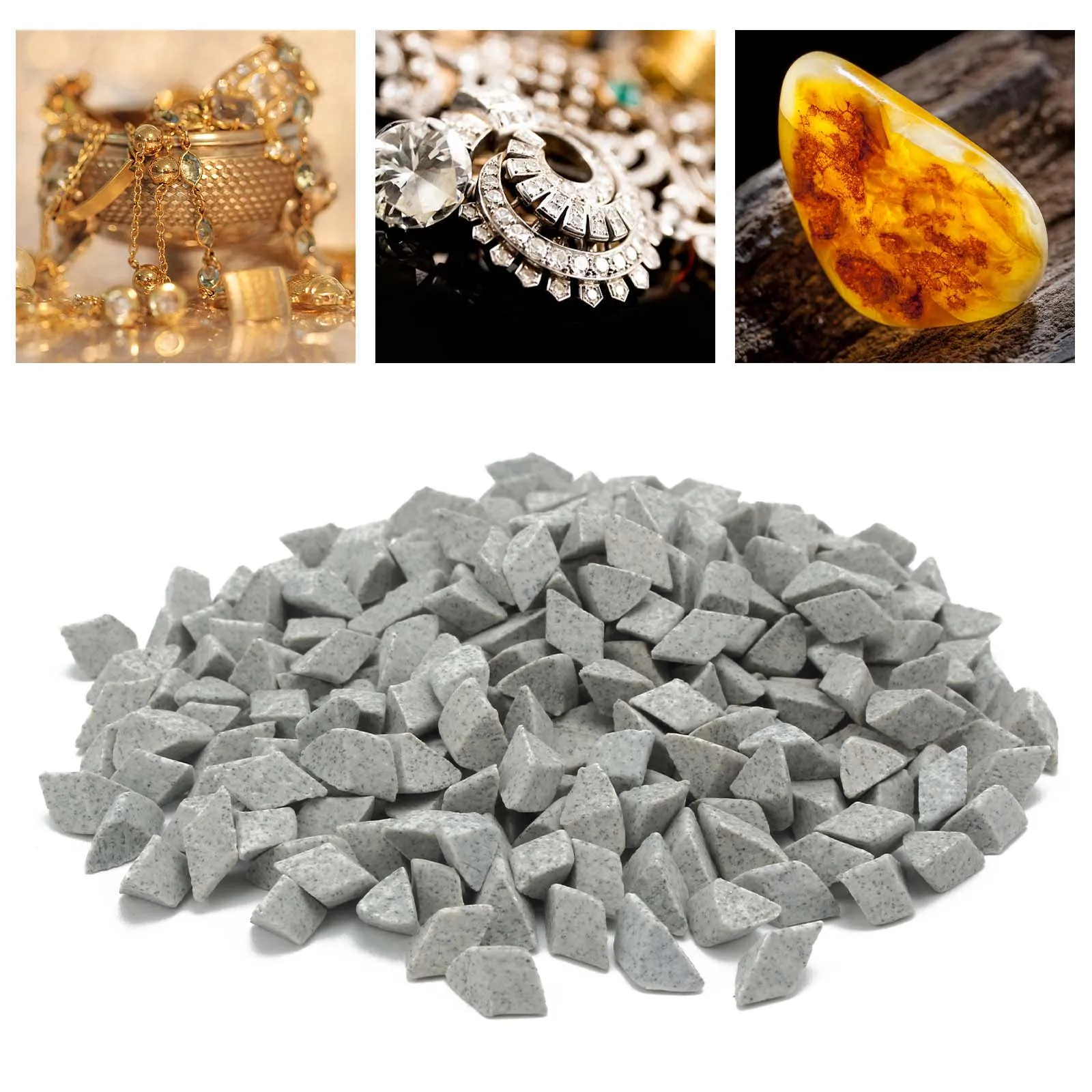 Imagem -05 - Rock Tumbling Ceramic Filler Media Pellets Cerâmicos Tumbler Grit para Todos os Tipos de Copos 450g