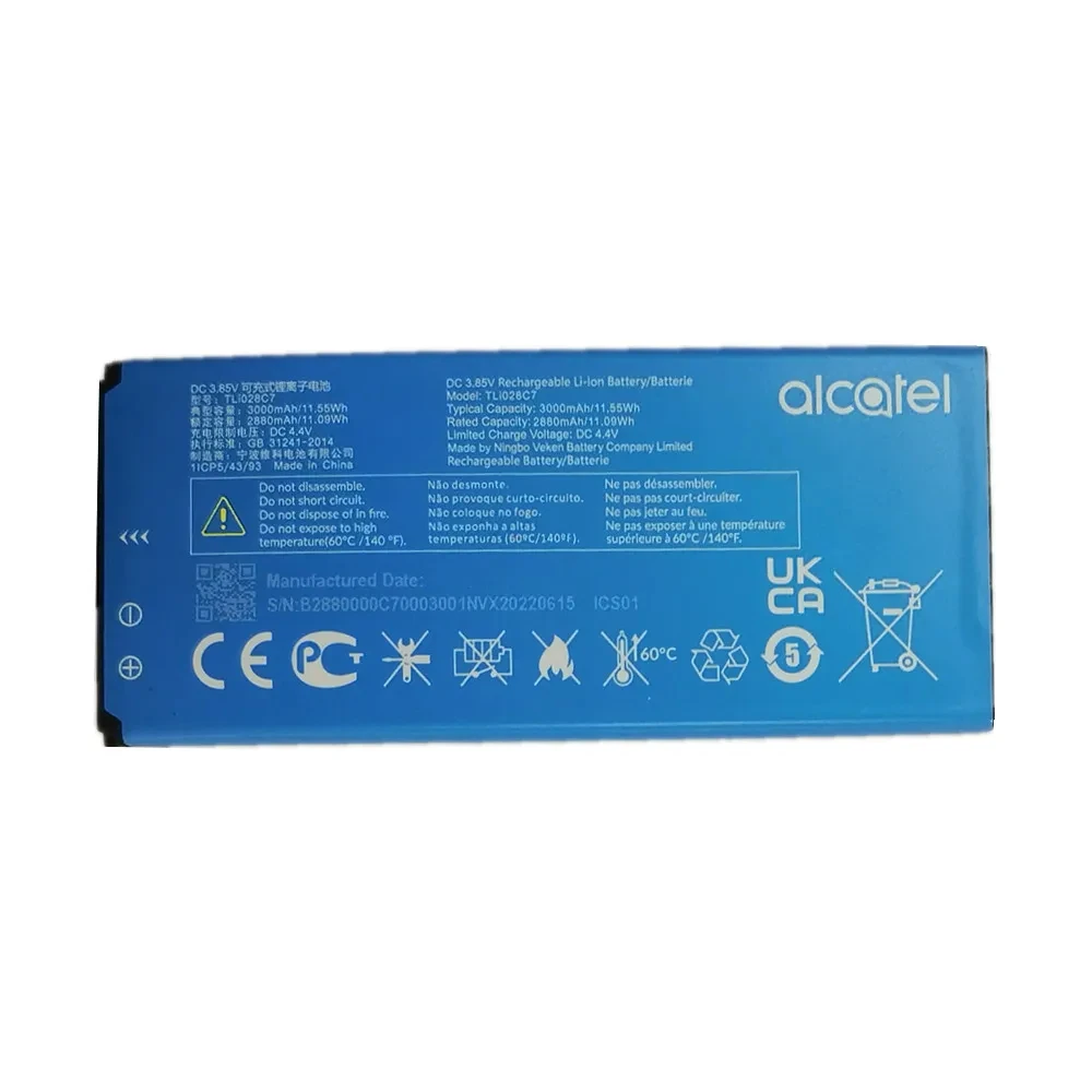 Original 3000mAh ALCATEL TLi028C1 TLi028C7 Battery For Alcatel 1A 5002F 1B 2020 5002D 5002X 5002A 5002I 5002M 5002S Batteries