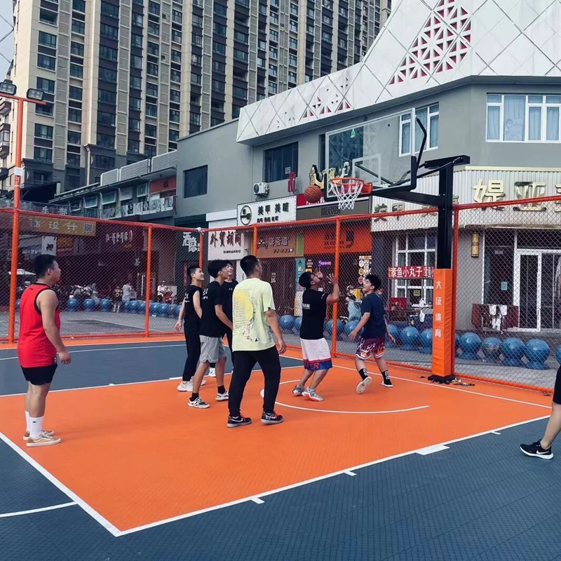 Beable Outdoor Interlocking Tiles 3x3 Backyard Custom-Made Various Qualities Of Basketball Court With Line-Marked