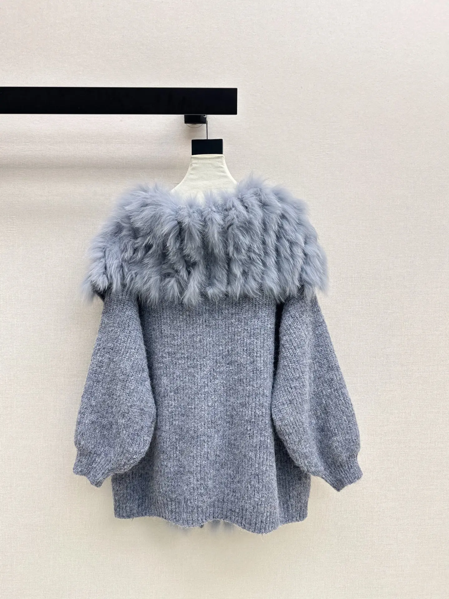 

Осень/зима 2021, новая куртка средней длины с меховым воротником и кардиганом с лацканами 06