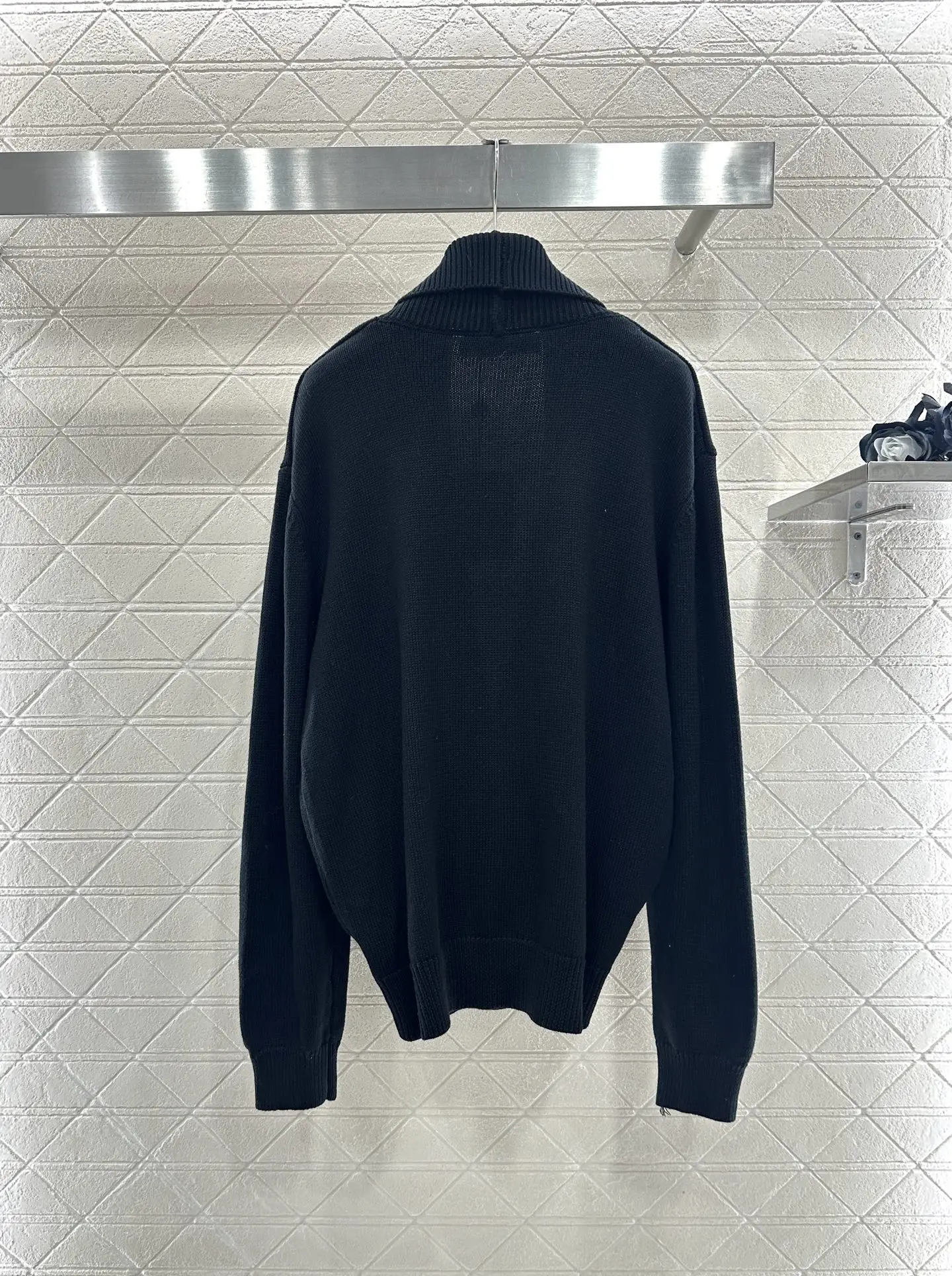 

Women's new collar wide open knit jacket made of wool, comfortable and warm, cardigan style, relaxed and elegant jacket