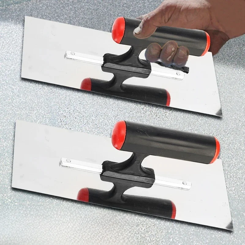 Truelle de plâtrage sans clous, ciment en acier inoxydable pour cloisons sèches, grattage de Construction, finition, outils de plâtrage professionnels