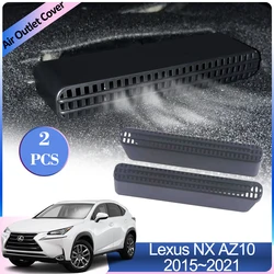 Air Outlet Covers for Lexus NX AZ10 300h 2015~2021 Under Rear Seats Ventilation Car Conditioner Vent Exhaust Interior Accessorie