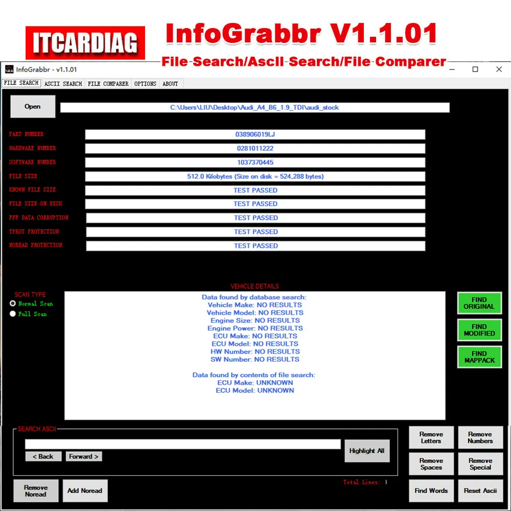 InfoGrabbr Information & File Testing Software For Remap Files Remove Letters/Numbers/Special characters/Spaces/Auto find Word