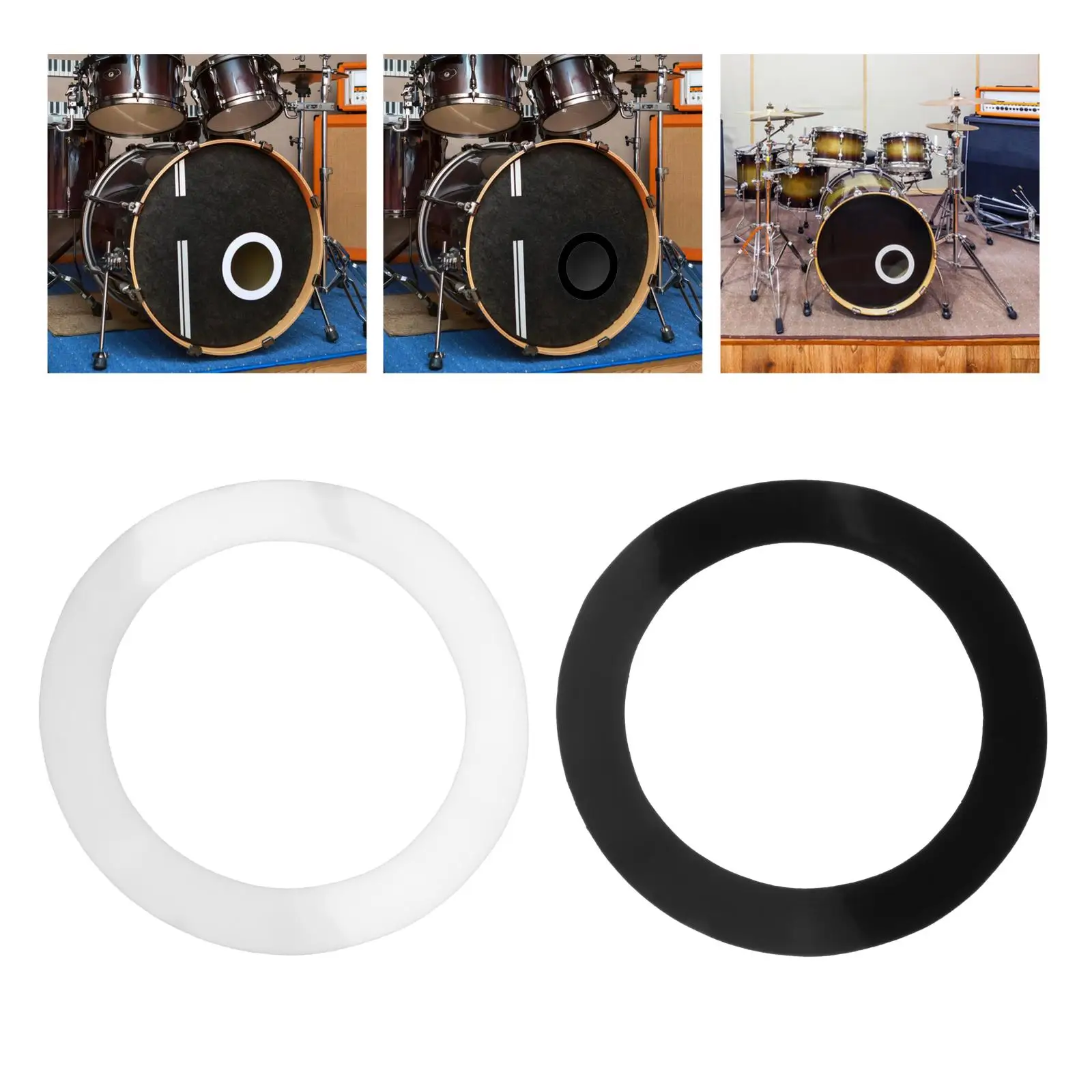 

1 шт., защитные накладки для отверстий в порта, простые в использовании запасные части, нижняя часть барабана, улучшение качества звука, мягкая защита отверстия для баса
