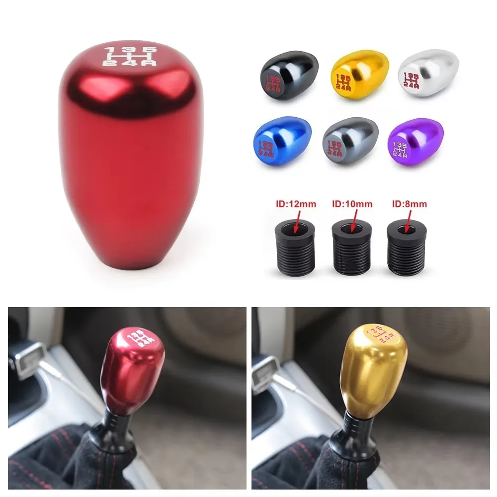 Aluminum Alloy Universal 5 Speed Car Auto Gear Shift Knob For Manual Transmission Automatic Gear Level