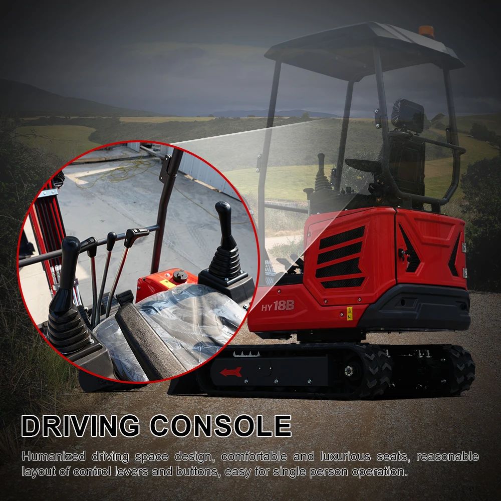 Pagamento completo, não um depósito Mini Escavadeira - uma máquina profissional de 2 toneladas, equipada com um poderoso motor Kubota de 14 cavalos de potência