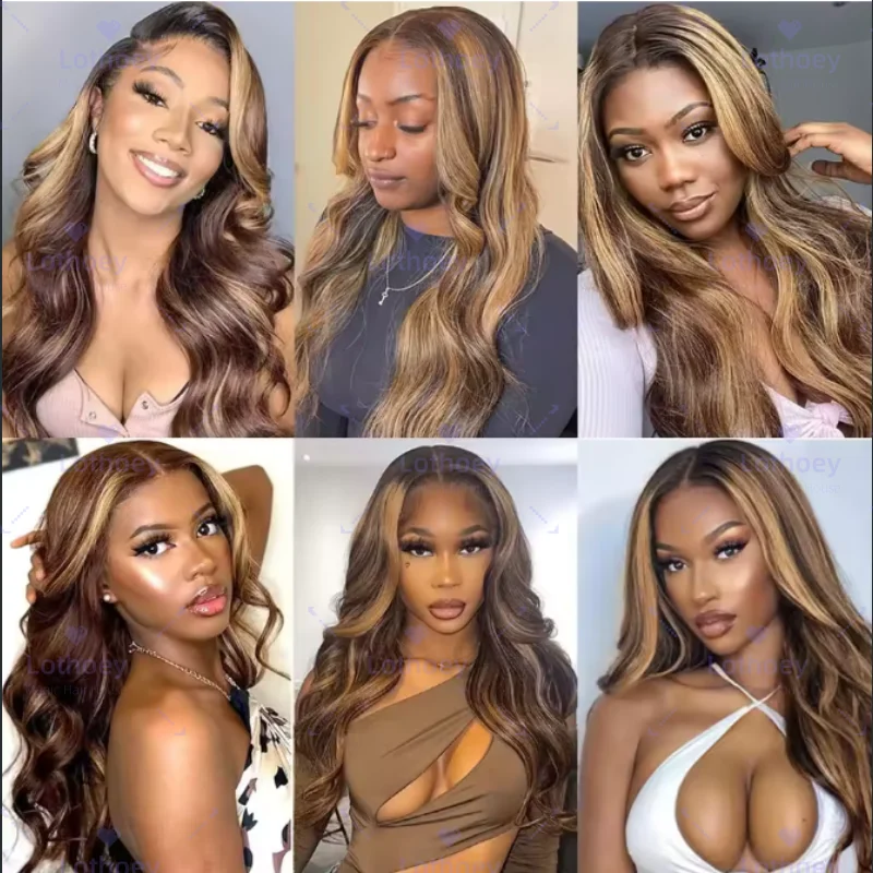 يسلط الضوء على شقراء طويلة الجسم موجة الدانتيل شعر مستعار أمامي شعر الإنسان الدانتيل شعر مستعار أمامي مجعد الشعر للنساء خصلات الشعر المستعار الإنسان يوميا