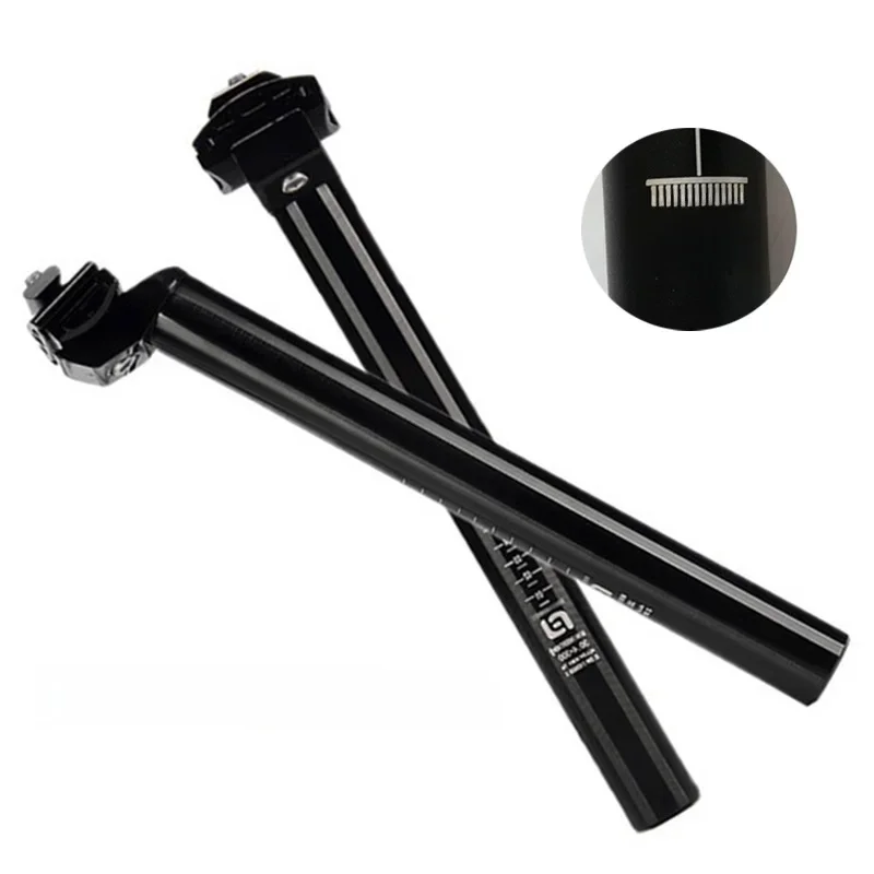 AliExpress NONE Bicycle Seatpost 300mm Mountain Bike Seat Tube Aluminum Alloy Integrate Seatpost 25 4 27 2 28 6 30 4 30 8 31 6mm MTB Saddle Post
