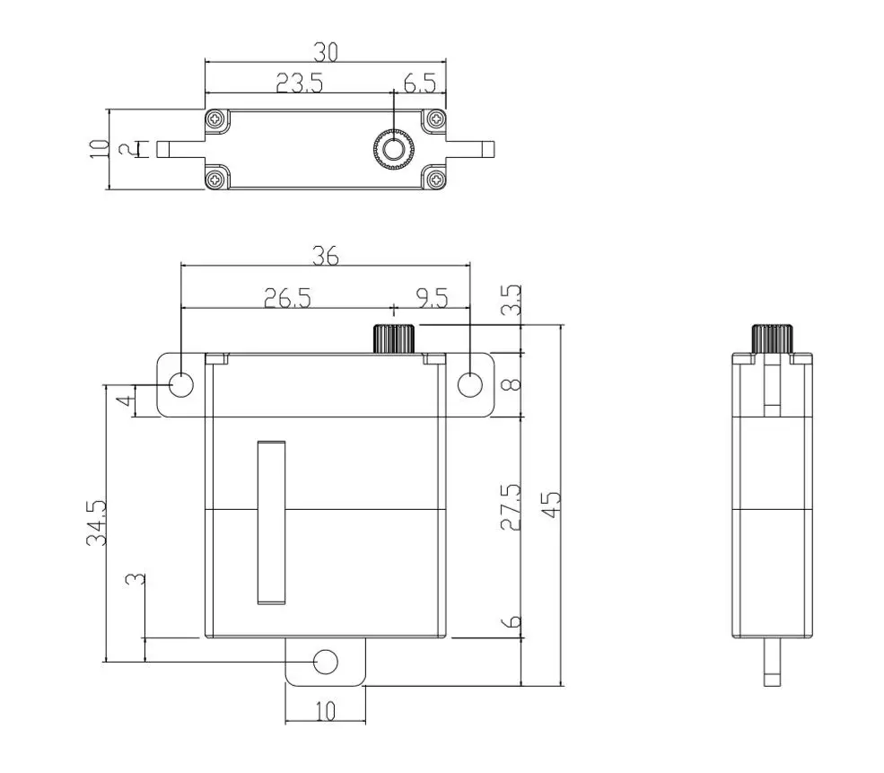 11kg.cm OCS-D1102 OCServo Original Digital Micro Servo Coreless Motor Wing Servo