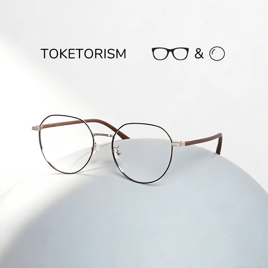 

Женские очки Toketorism с металлической оправой, фотохромные, мультифокальные, на заказ, для мужчин