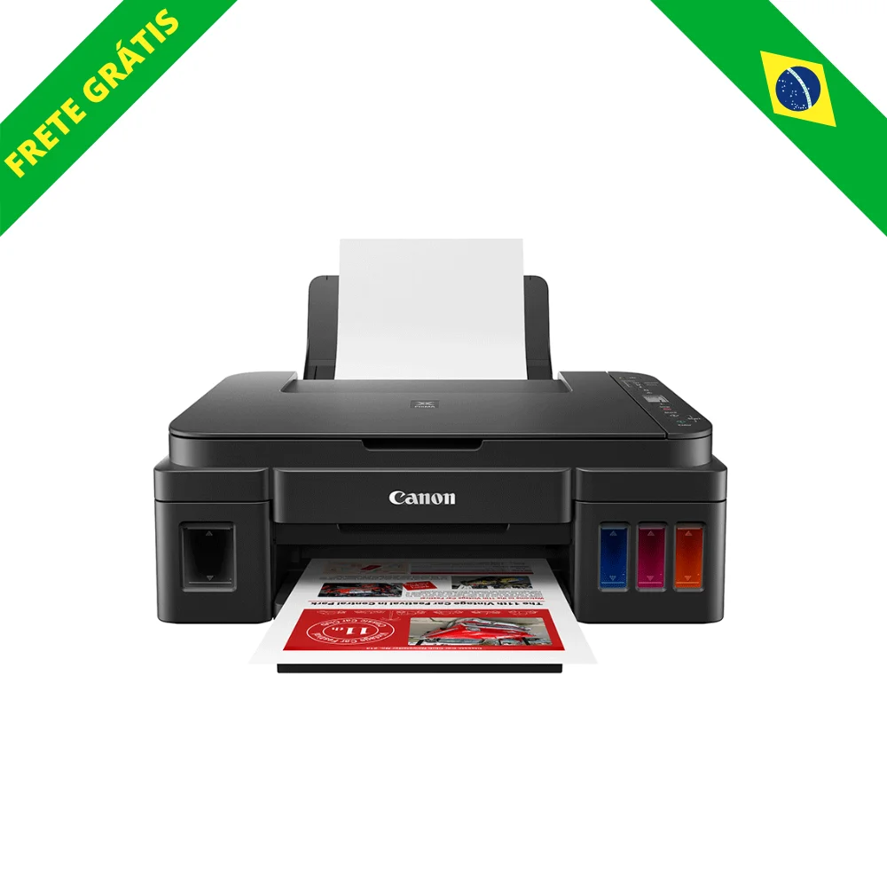 Impressora Multifuncional Canon G3110 Mega Tank, Wi-Fi, Jato de Tinta Bivolt