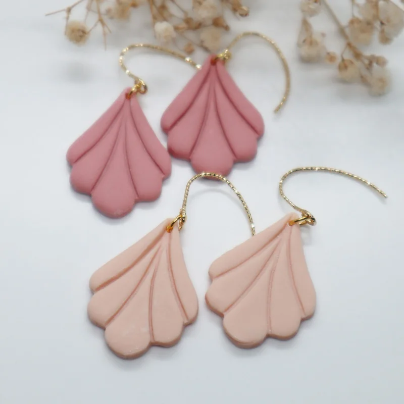 2025 New Polymer Clay Earring for Women Girls Simple Trendy Fashion Flower Pendant Earrings Summer Geometry DangleEarrings Gift
