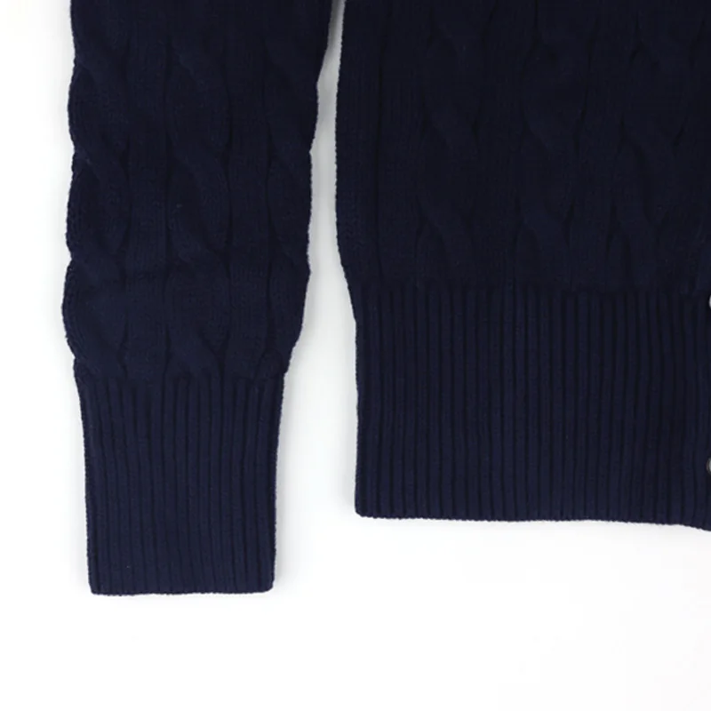 سترة بولو رالف لورين النسائية المحبوكة بالكابل