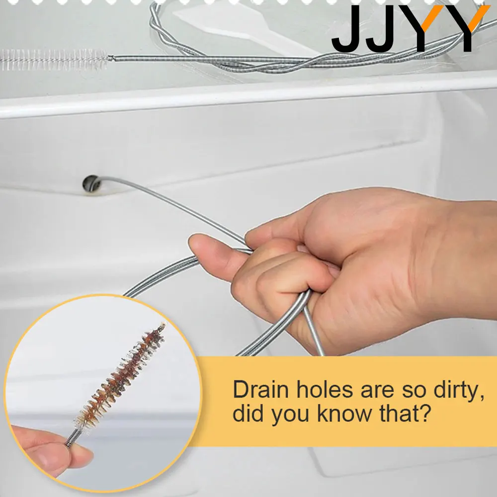 JJYY 1 Set/5 Pcs Refrigerator Drain Hole Remover Cleaning Tool Kit Dredge Fridge Drain Hole Remover Home Suction Syringe