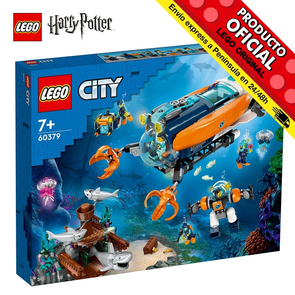 Lego City-underwater exploration of the depths, 60379, toys, boys, girls, blocks, pieces, original, store, official license, new, bricks, gift, man, female Adult