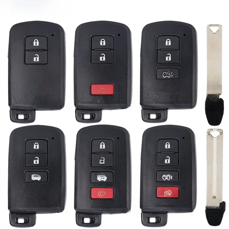 Inteligentny pilot zdalnego sterowania do Toyoty Avalon Camry RAV4 2012-2015 z wkładką klucza 2/3/4 przyciski Obudowa kluczyka samochodowego z ostrzem — zdjęcie 2