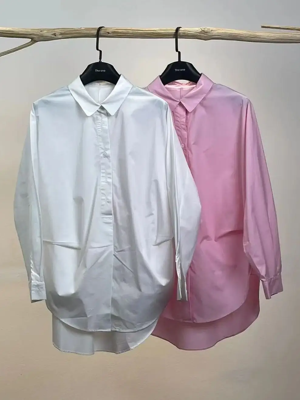 

High quality minimal loose resistant to wrinkles cotton shirt
