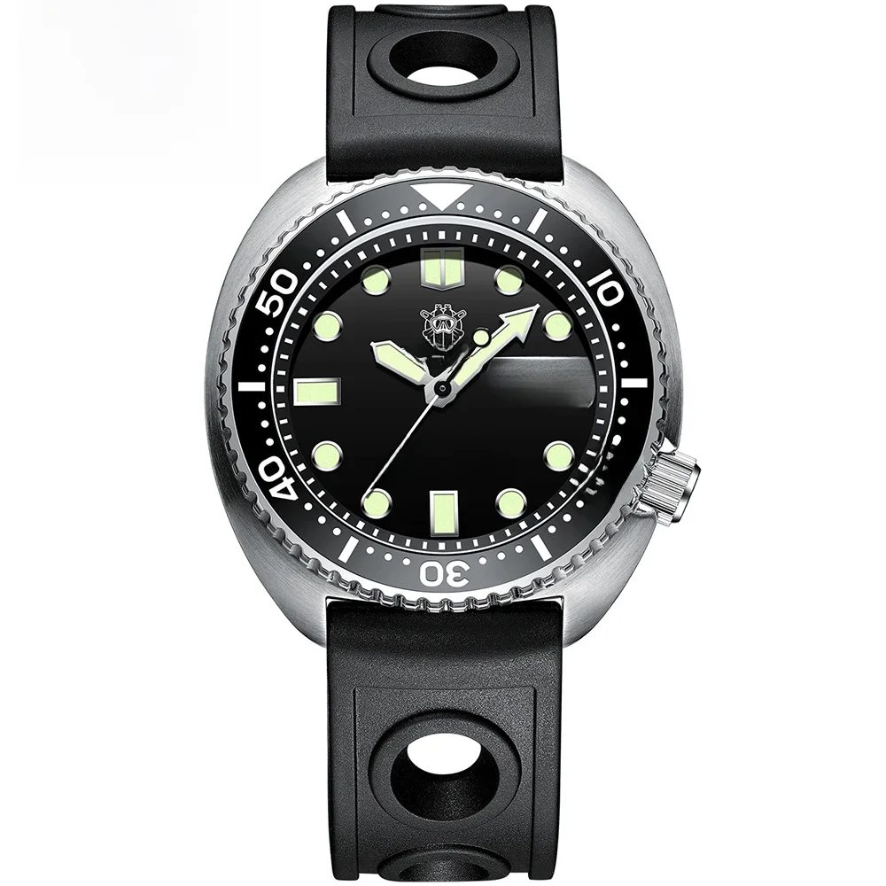 Steel dive sd1972 v2 tauch uhr japan nh36 werk 316l edelstahl dual kalender 200m wasserdichte automatische mechanische uhr