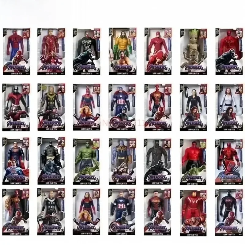 2025 Hot 30 cm Marvel Figuur Avengers Endgame Captain Justice Geluid Led Licht Super Hero Poppen Pvc Action Figure Model kinderen Speelgoed - afbeelding 2