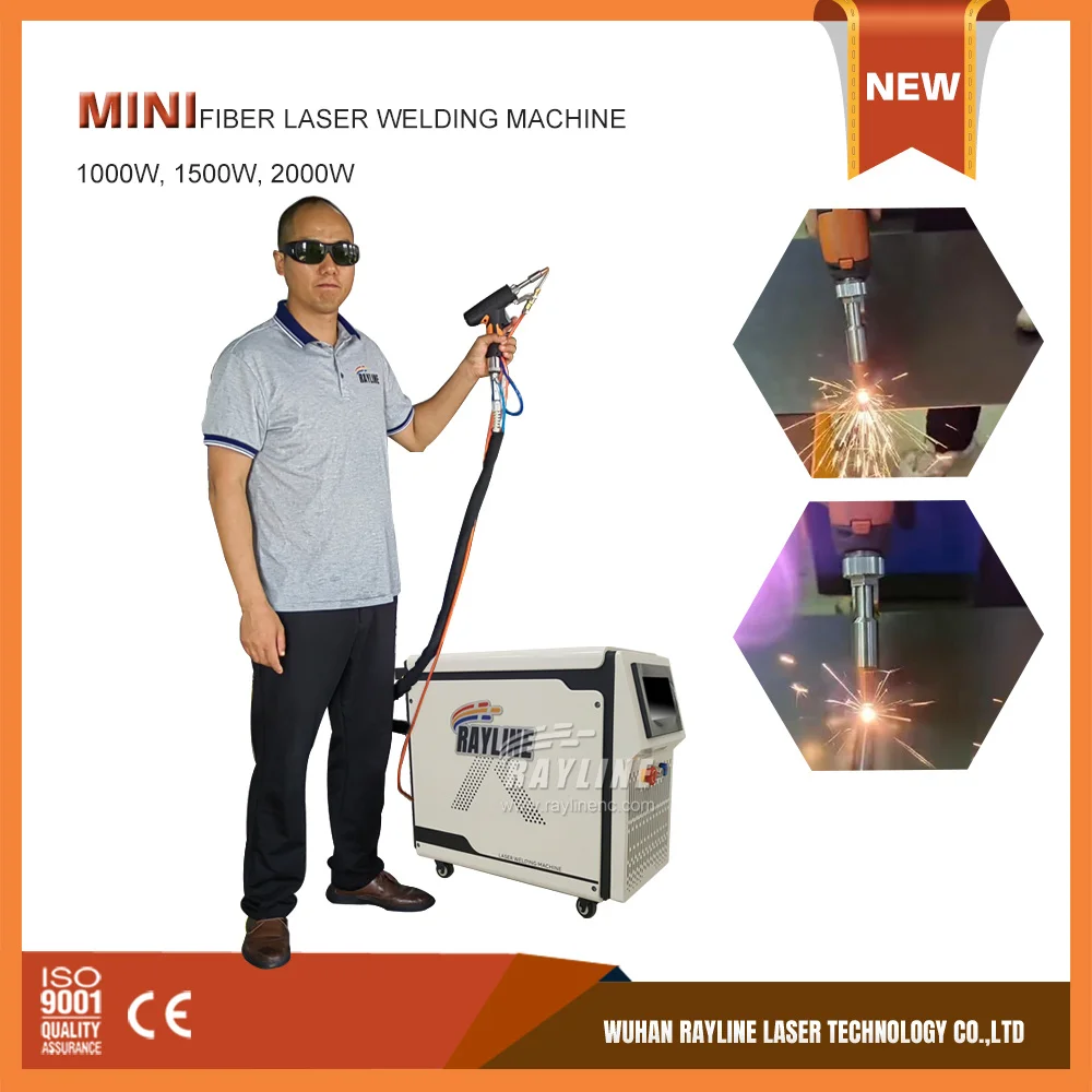 Mini Fiber Laser Welding Machine Portable 1500/2000W Optic Air-cooled Laser Cleaning Machine For Steel Metal Stainless Aluminum