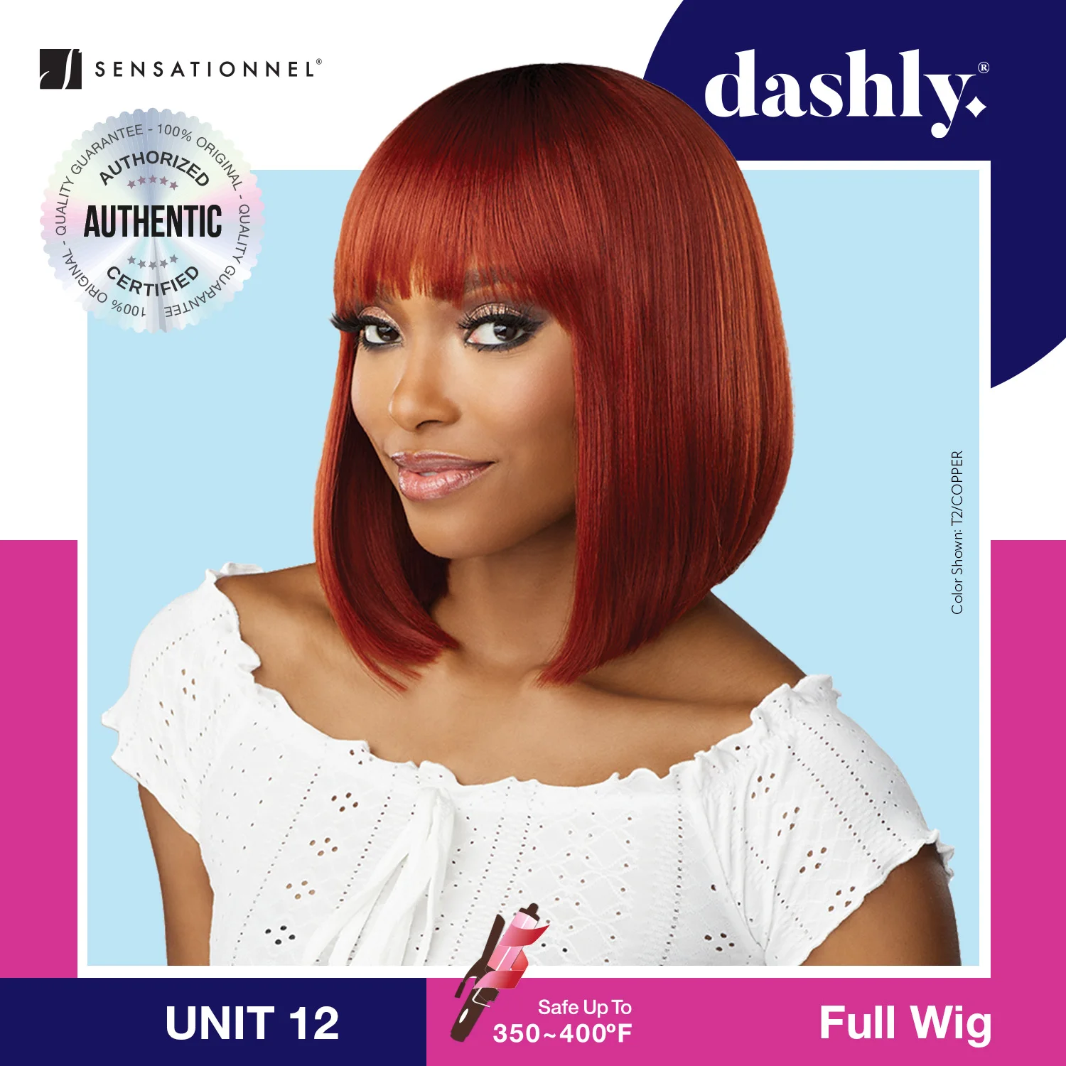 Sensationnel Dashly Wig UNIT 12 - Trendy Look, Easy to Wear, Comfortable Fit