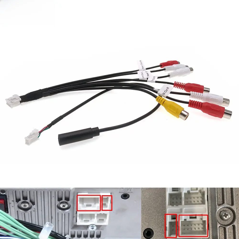 Câble vidéo RCA SFP pour radio Pioneer, AUX IN SUB, sortie arrière, DMH 160BT DMH 1700NEX DMH 1770NEX DMH W2700NEX DMH W2770NEX