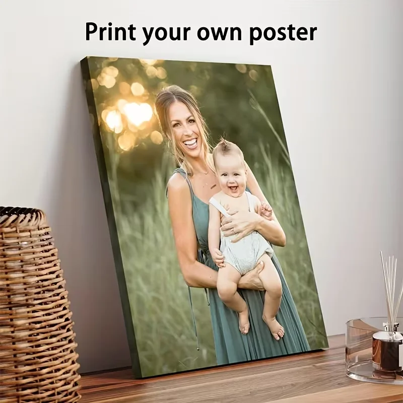 Custom Canvas Photo Posters—perfect for capturing moments from family life, pets, anime, birthdays, weddings, landscapes, and ho